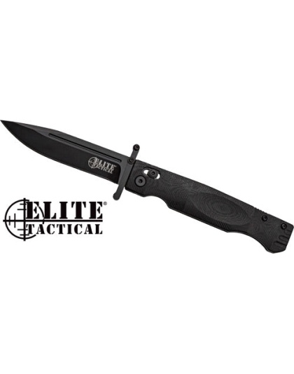 Mc Elite Tactical Guardsman - 3.75" Clip Pnt Fldr Blk-blk