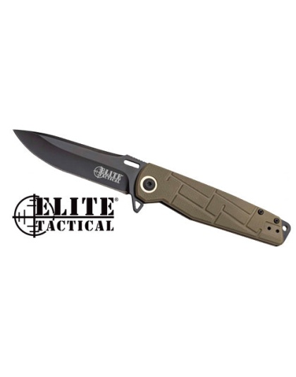 Mc Elite Tactical Readiness - 3.5" Drop Point Fldr Fde-blk