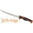 Mc Elk Ridge Trek 7" Fillet - Knife With Sheath Blk-org-ss