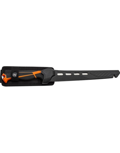 Mc Elk Ridge Trek 7" Fillet - Knife With Sheath Blk-org-ss