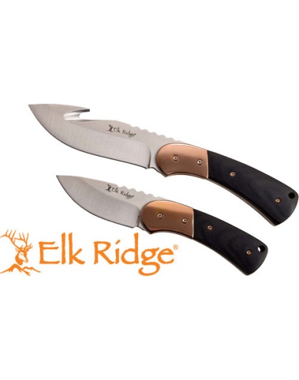 Mc Elk Ridge Pursuit 3.75" Gut - Hook-drp Pnt Combo W-sheath