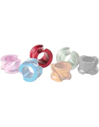 Hot Shot Archery Red Accu-peep - 1-4" Large W-angular Grooves