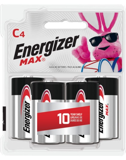 Energizer Max Batterries C - 4-pack