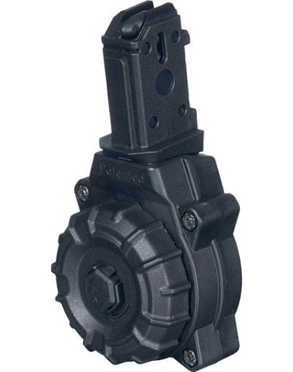 Pro Mag Magazine Cz Scorpion - 9mm 30-round Drum Black Poly
