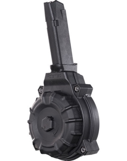 Pro Mag Magazine Glock 48-43x - 9mm 50-round Drum Black Poly
