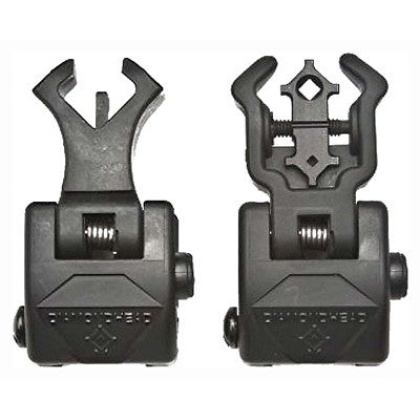 Diamondhead Polymer Sight Set - Front And Rear Flip-up Black