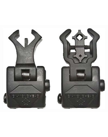 Diamondhead Polymer Sight Set - Front And Rear Flip-up Black