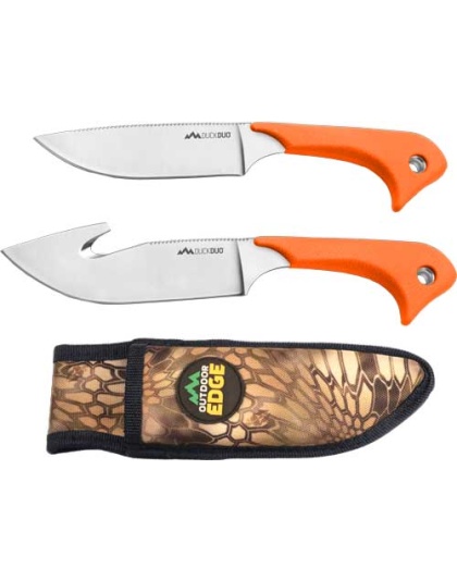 Outdoor Edge Duck Duo Caper- - Skinner Combo W-camo Sheath