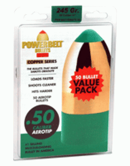 Cva Powerbelt At Bullets - .50 Caliber 245gr 50-count