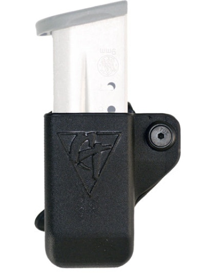 Comp-tac Single Mag Pouch Belt - Clip Lsc #19 Shield 9-40 Black