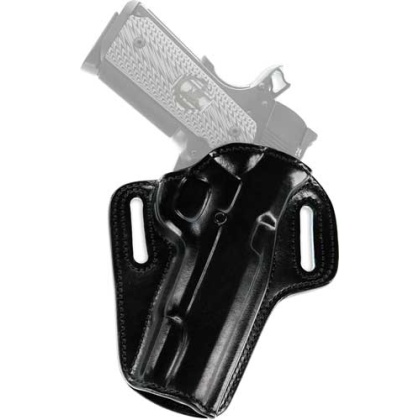 Galco Concealable Belt Hlstr - Rh Leather 1911 5" W- Rail Bl
