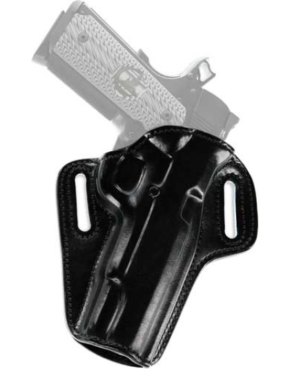 Galco Concealable Belt Hlstr - Rh Leather Fn-5-7 Usg Blk