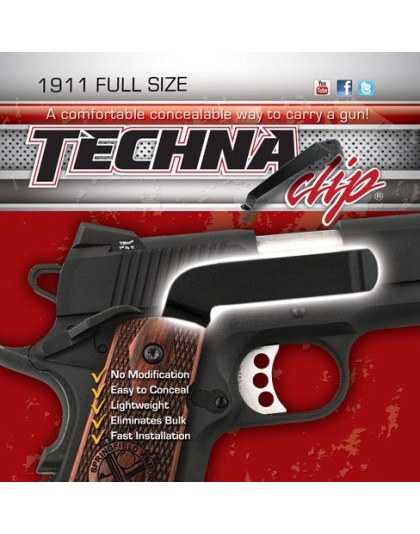 Techna Clip Handgun Retention - Clip Colt 1911&commander Right