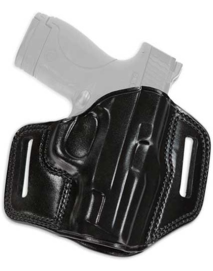 Galco Combat Master Belt Hlstr - Rh Leather 1911 4 1-4" Black