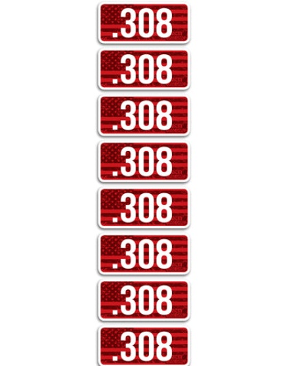 Mtm Ammo Caliber Labels .308 - 8-pack