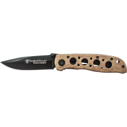 S&w Knife Extreme Ops 3.2" - Blade Black-desert Camo Handle