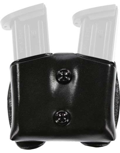 Galco Cdm Cop Double Mag Case - 9-40 Dle Stack Metal Mags Blk