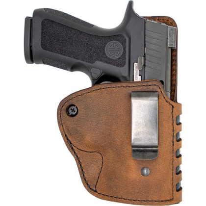 Versacarry Cmpnd Holster Iwb - Kydex Lthr Rh Comp-ful Sz1 Brn