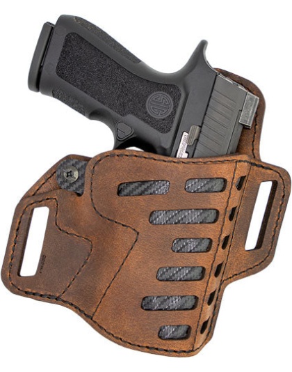 Versacarry Cmpnd Holster Owb - Kydex Lthr Rh Sub Cmpct Sz3 Br