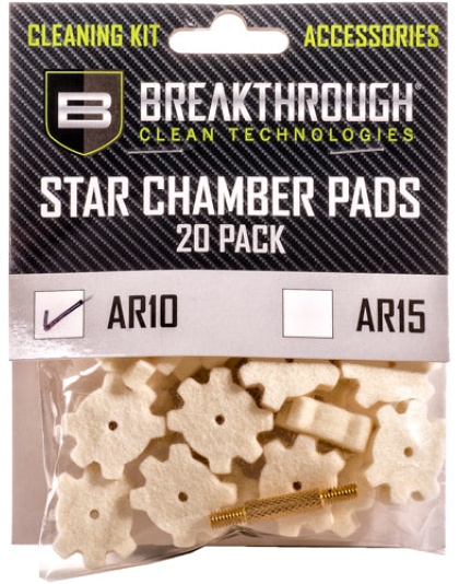 Breakthrough Ar-10 Star - Chamber Pad 20 Pk W- 8-32 Adtr