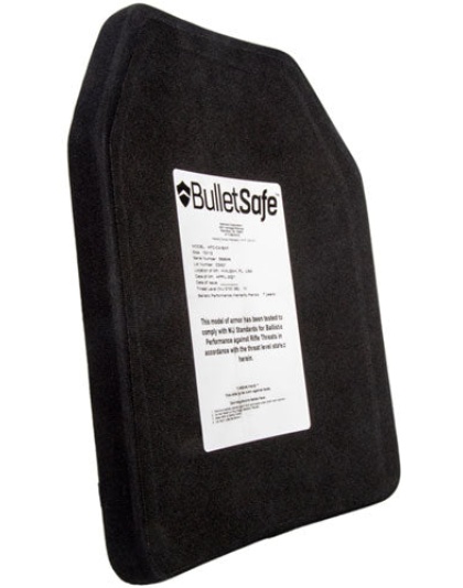 Bulletsafe Ballistic Level Iv - Plate 7.7lbs Shooters Cut