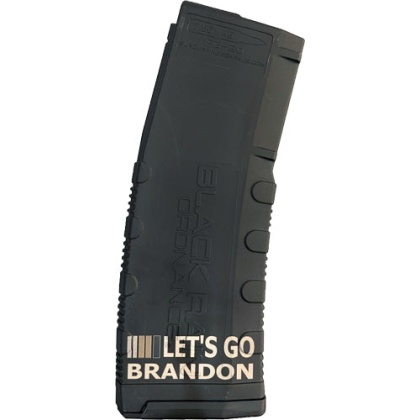 Black Rain Magazine 5.56x45 - 30rd Black Lets Go Brandon
