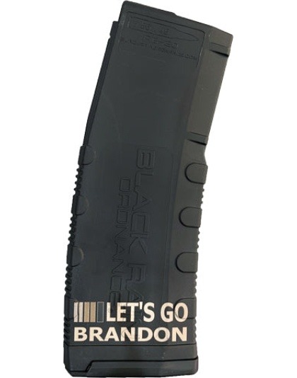 Black Rain Magazine 5.56x45 - 30rd Black Lets Go Brandon