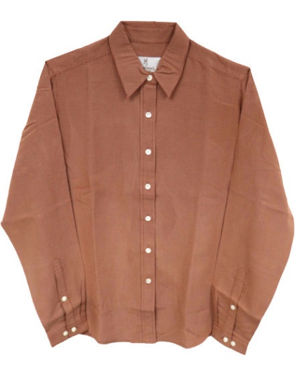 Bg Women's Lg Sleeve Microfibr - Shirt X-large Terra Cotta<