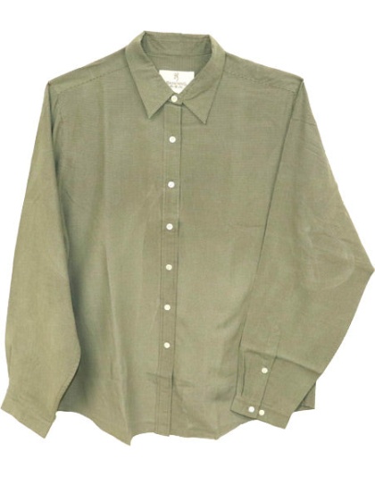 Bg Womens' Lg Sleeve Microfibr - Shirt X-large Spruce Green<
