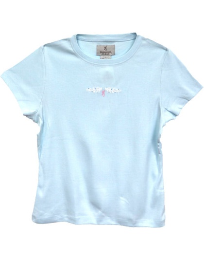Bg Women's Ss T-shirt Exp - Scroll Large Ice Blue<