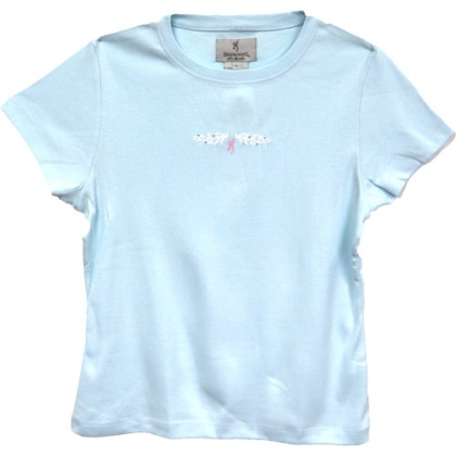 Bg Women's Ss T-shirt Exp - Scroll Small Ice Blue<