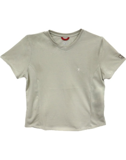 Bg Women's Ss V-neck Perfrmnce - T-shirt Large Sand<