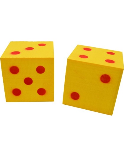Benchmaster Shoot The Dice 1 - Pair (2) Yellow-red Dice Targ<