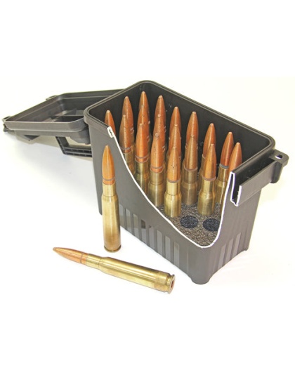 Mtm 50 Bmg Ammo Can 20 Round - Black Pre-cut Foam Lockable