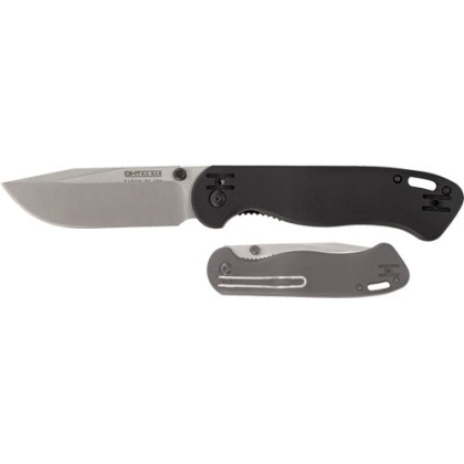 Ka-bar Becker Folder 3.55" - Satin Fine Edge W-pocket Clip