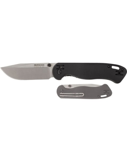Ka-bar Becker Folder 3.55" - Satin Fine Edge W-pocket Clip
