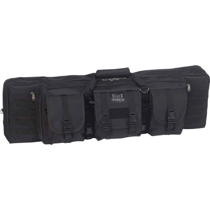 Bulldog 43" 2 Gun Tactical Cse - 3 Large Access Pockets Black