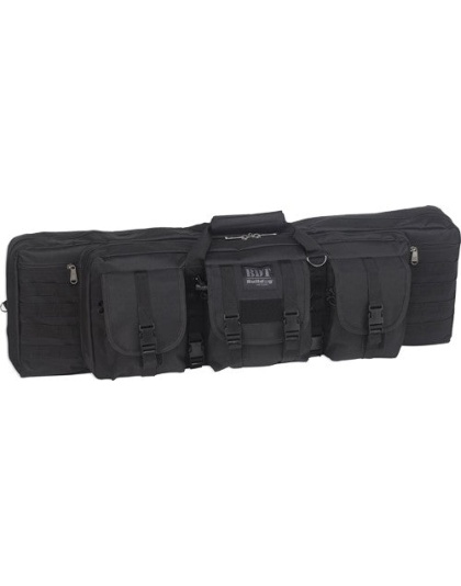 Bulldog 37" 2 Gun Tactical Cse - 3 Large Access Pockets Black