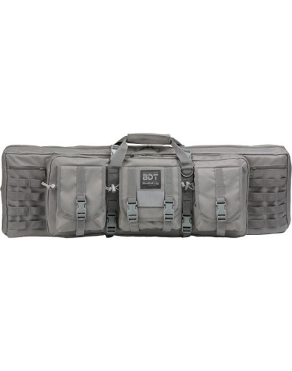 Bulldog 37" Single Tactical Cs - 3 Large Accessory Pockets Grey