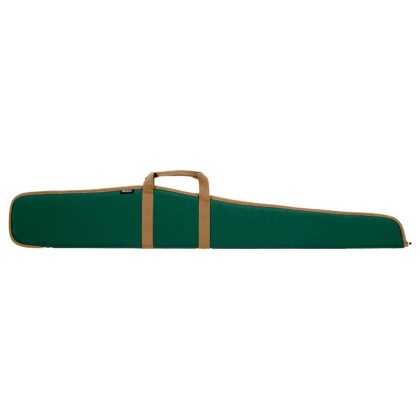 Bulldog Shotgun Case 52" Green - W- Tan Trim 5-8" Padding