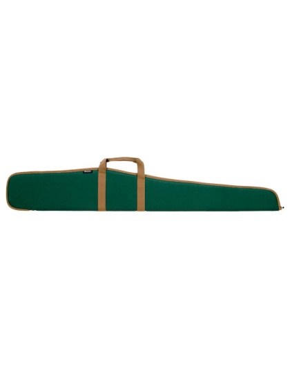 Bulldog Shotgun Case 52" Green - W- Tan Trim 5-8" Padding