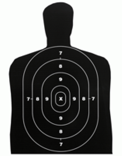 B-c Target Eze-scorer 12"x18" - Bc27 Silhouette 10 Targets