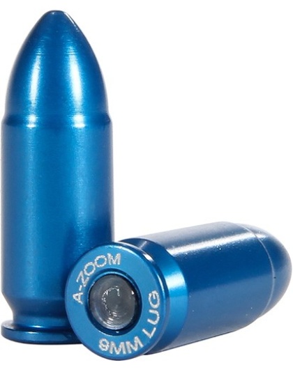 A-zoom Metal Snap Cap Blue - 9mm Luger 10-pack