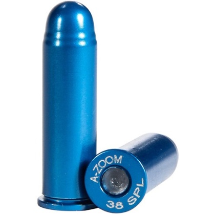 A-zoom Metal Snap Cap Blue - .38 Special 12-pack