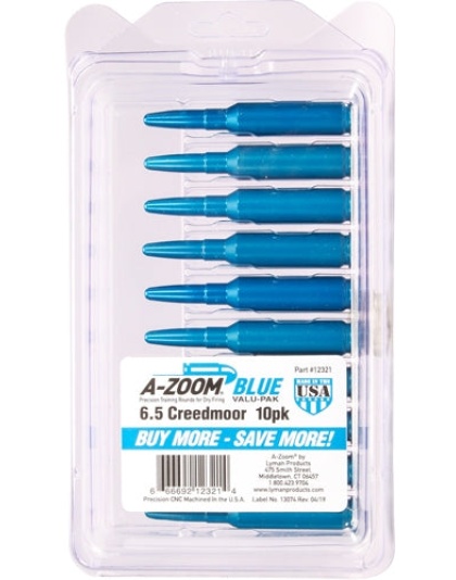 A-zoom Metal Snap Cap Blue - 6.5 Creedmoor 10-pack