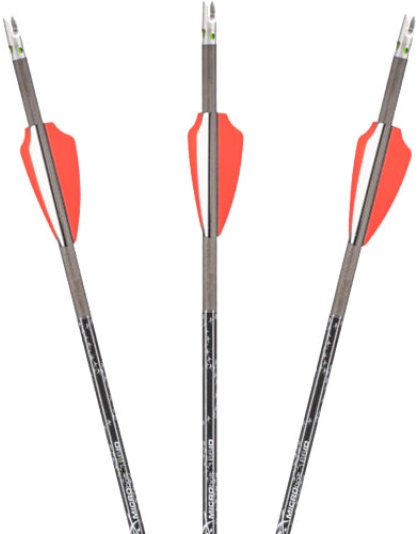 Axe Crossbow Micro Bolt .166" - W-red Lighted Nock 18" 3pk