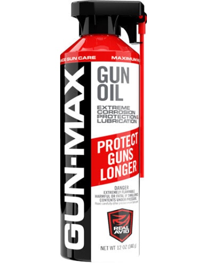 Real Avid Gun Max Gun Oil - 12 Oz. Aerosal Flip Up Nozzle