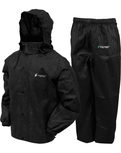 Frogg Toggs Rain & Wind Suit - All Sports 2x-large Blk-blk