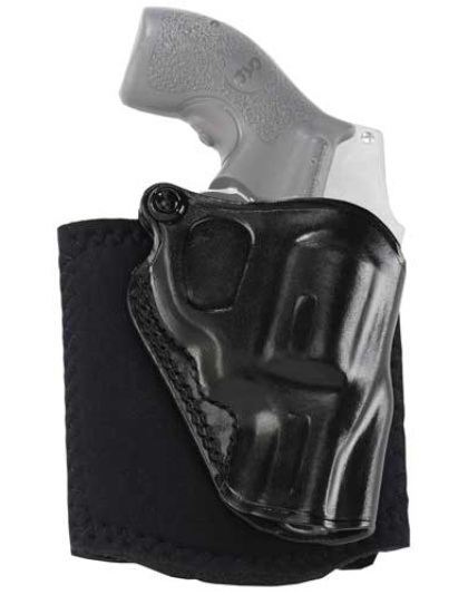 Galco Ankle Glove Holster Rh - Lthr S&w J Fr 640 Cent 21-8 Bl