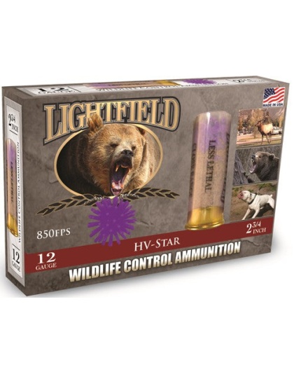 Lightfield 12ga 2.75" Less - Lethal Star Projectiles 5-pk.